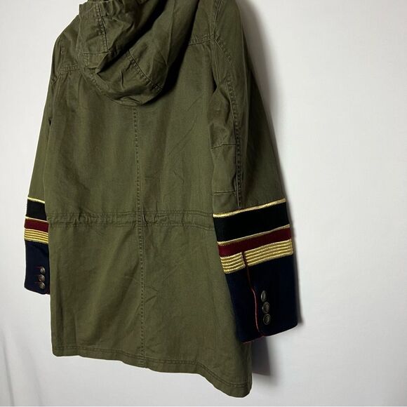 Blank NYC Women’s Military Contrast Cuff Zip Hooded Jacket - Picture 14 of 15